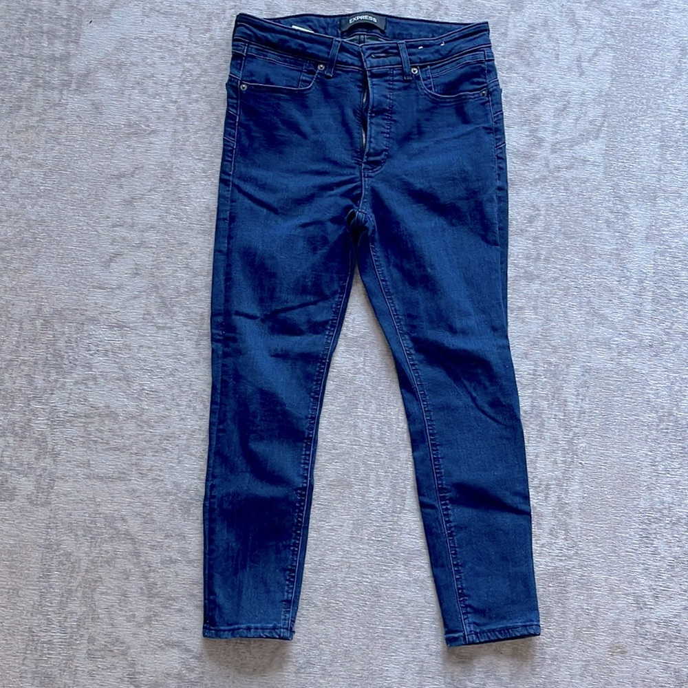Express Denim Perfect Lift Ankle Legging Jeans